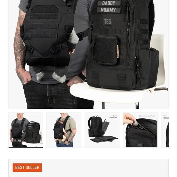 Black Tactical Backpack